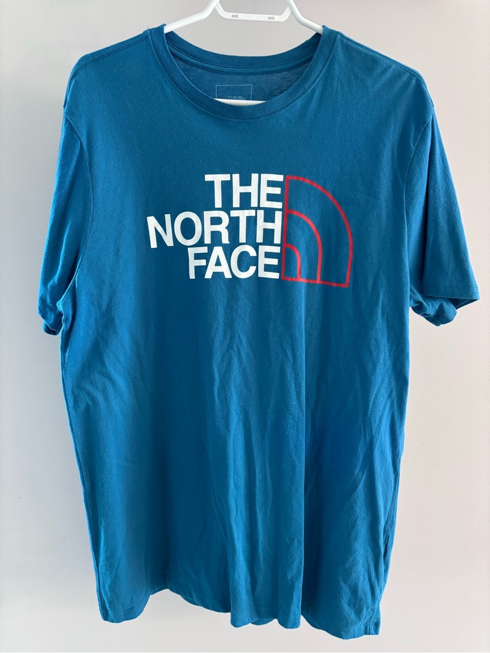 The North Face Teal Blue Logo Short Sleeve Tee